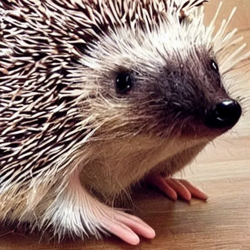 Image similar to hedgehog in pyjamas with hedgehog