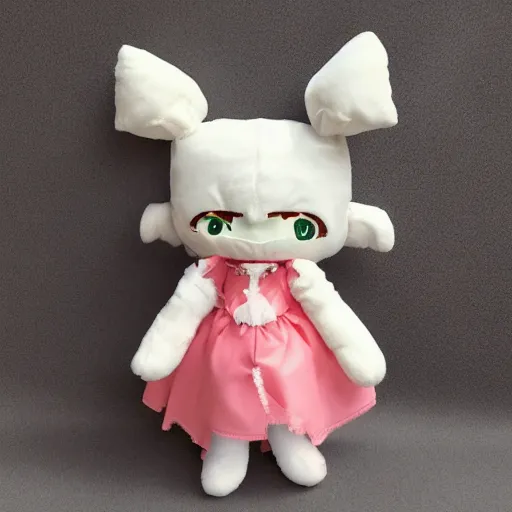 Image similar to cute fumo plush of the nasty girl who told rumors behind everybody's back