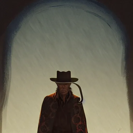 Image similar to Clint Eastwood in Unforgiven, intricate, elegant, highly detailed, digital painting, artstation, concept art, smooth, sharp focus, illustration, art alphonse mucha and loish