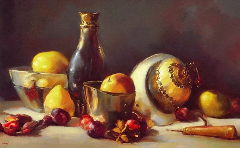 Image similar to Alchemy amazing still life composition. By Konstantin Razumov, chiaroscuro, highly detailded