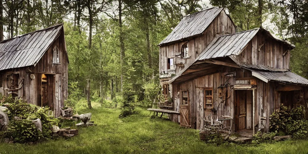 Image similar to rustic country cabin exterior by andreas franke