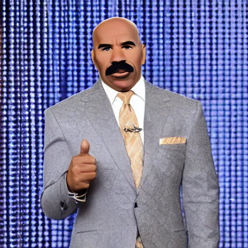 Image similar to realistic photo of steve harvey as a robot