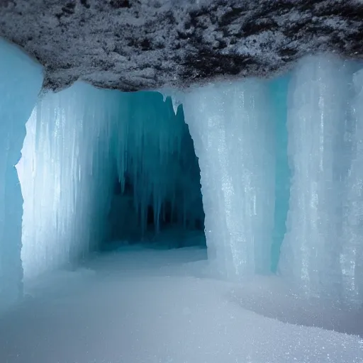 Prompt: ice cave