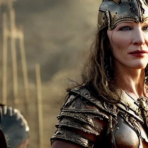 Image similar to cate blanchett as conan the barbarian