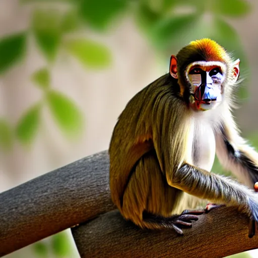 Image similar to a monkey bird, animal photography, uhd, 8k,