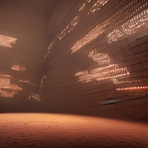 Image similar to Kazimierz Malewicz motherboard wall structure and stars points cloud in the middle, unreal engine 5 lumen global illumination, keyshot render, octane render, artstation trending, ultra high detail, ultra realistic, cinematic lighting, 8k, 16k, in style of zaha hadid, blade runner 2049 lighting color, ultra high contrast, dark shadows, tilt shift,