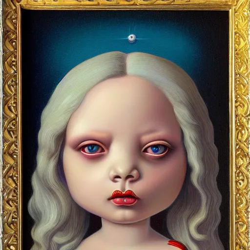 Image similar to Angel painting by Mark Ryden and Todd Schorr highly detailed