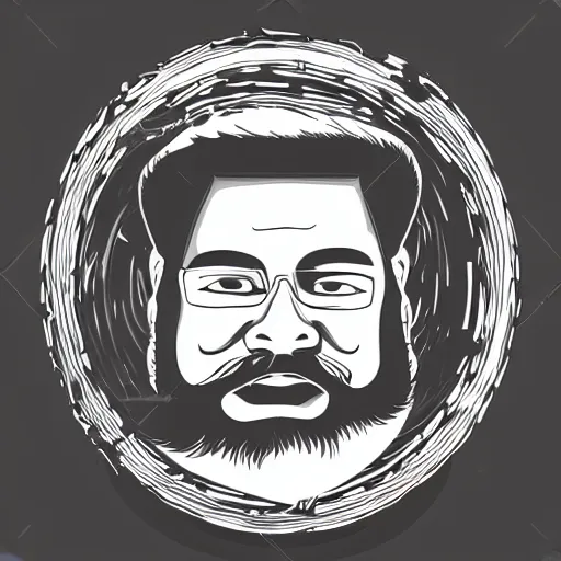 Image similar to bearded man turns wooden bowl using woodlathe, lathe, machinery, vector art