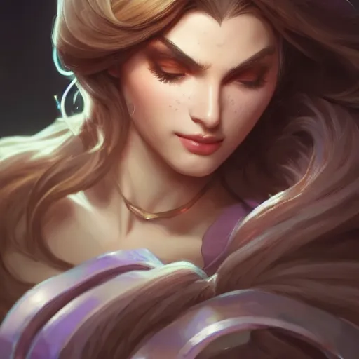 Image similar to perfectly - centered - portrait of caitlyn league of legends, intricate, highly detailed, digital painting, artstation, concept art, smooth, sharp focus, illustration, unreal engine 5, 8 k, art by artgerm and greg rutkowski and alphonse mucha