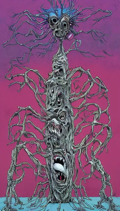 Image similar to The end of an organism, by alex pardee