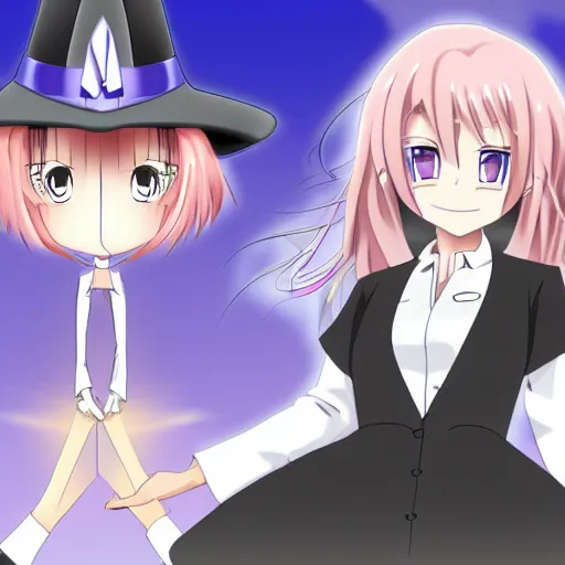 Image similar to Anime witch in labcoat hd