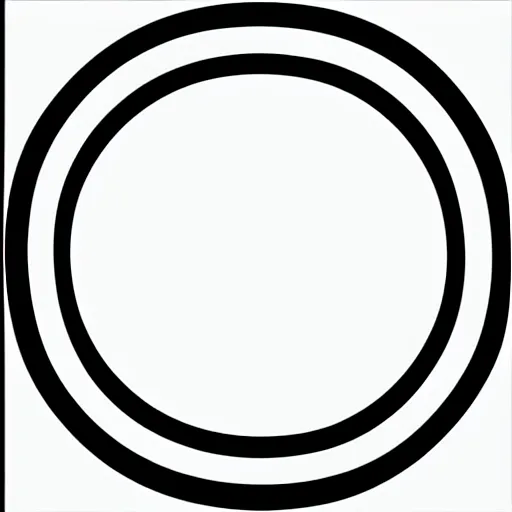 Image similar to black and white logo by karl gerstner 1 9 7 0 s, 8 k scan, centered, symetrical, bordered