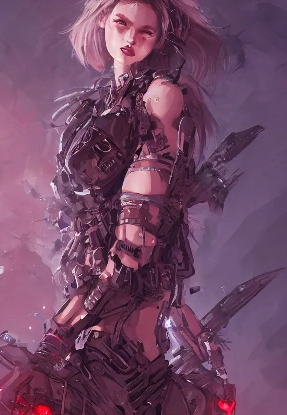 Prompt: mad warrior girl concept art, symmetrical, short dress, glowing eyes, detailed body, full body, detailed face, ultradetailed digital illustration, 8 k, epic atmosphere, digital art by simon cowell and moebius