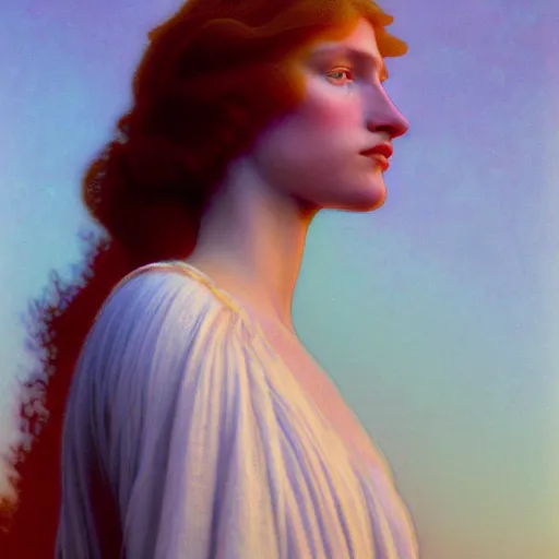 Prompt: photographic portrait of a stunningly beautiful arts and crafts art nouveau secessionist symbolism female in soft dreamy light at sunset, contemporary fashion shoot, by edward robert hughes, annie leibovitz and steve mccurry, david lazar, jimmy nelsson, breathtaking, 8 k resolution, extremely detailed, beautiful, establishing shot, artistic, hyperrealistic, beautiful face, octane render