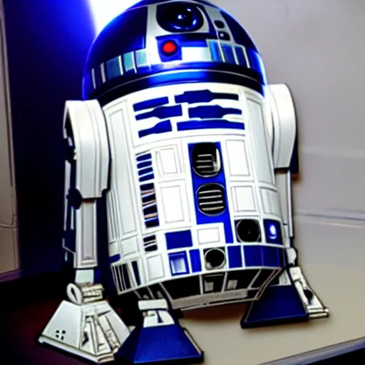 Prompt: r 2 d 2 as a contestant on american idol