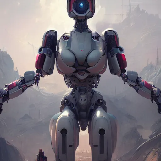 Image similar to a giant female robot, digital art, 8 k resolution, mech, unreal engine, highly detailed, photorealistic by wlop, greg rutkowski