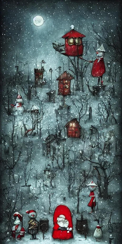 Image similar to a santa scene by alexander jansson