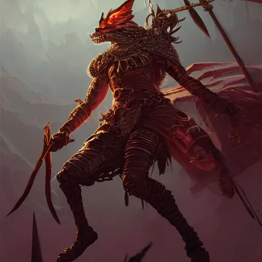 Image similar to Jackal/Lich/, ferocious, angry, magic the gathering artwork, D&D, fantasy, cinematic lighting, centered, symmetrical, highly detailed, digital painting, artstation, concept art, smooth, sharp focus, illustration, volumetric lighting, epic Composition, 8k, art by Akihiko Yoshida and Greg Rutkowski and Craig Mullins, oil painting, cgsociety