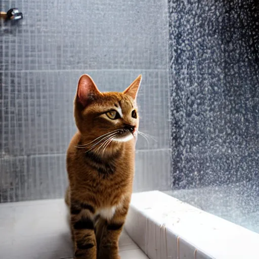 Image similar to cats in the shower