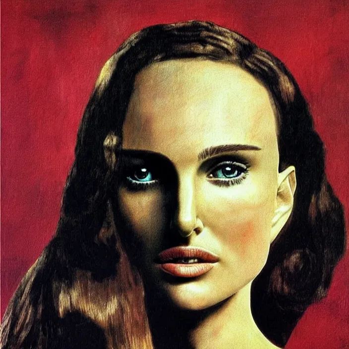 Image similar to a portrait of natalie portman by salvador dali, highly detailed