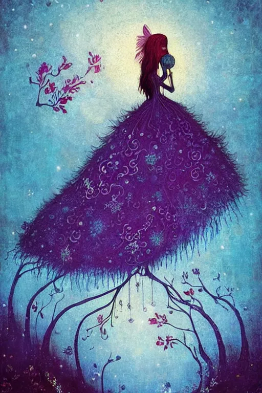 Prompt: medieval princess, nostalgia for a fairytale, magic realism, flowerpunk, mysterious, vivid colors, by andy kehoe, amanda clarke