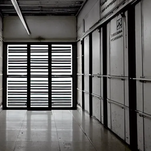 Image similar to robocop penitentiary, clear prison walls