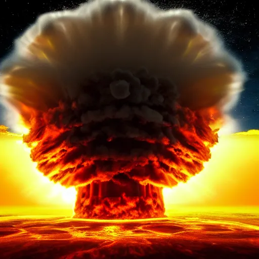 Prompt: Nuclear explosion, 4k shot