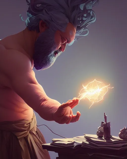 Prompt: highly detailed vfx portrait of beppe grillo casting a light spell, unreal engine, greg rutkowski, loish, rhads, beeple, makoto shinkai and lois van baarle, ilya kuvshinov, rossdraws, tom bagshaw, alphonse mucha, global illumination, detailed and intricate environment