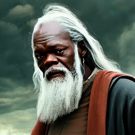 Image similar to Samuel L Jackson as Gandalf