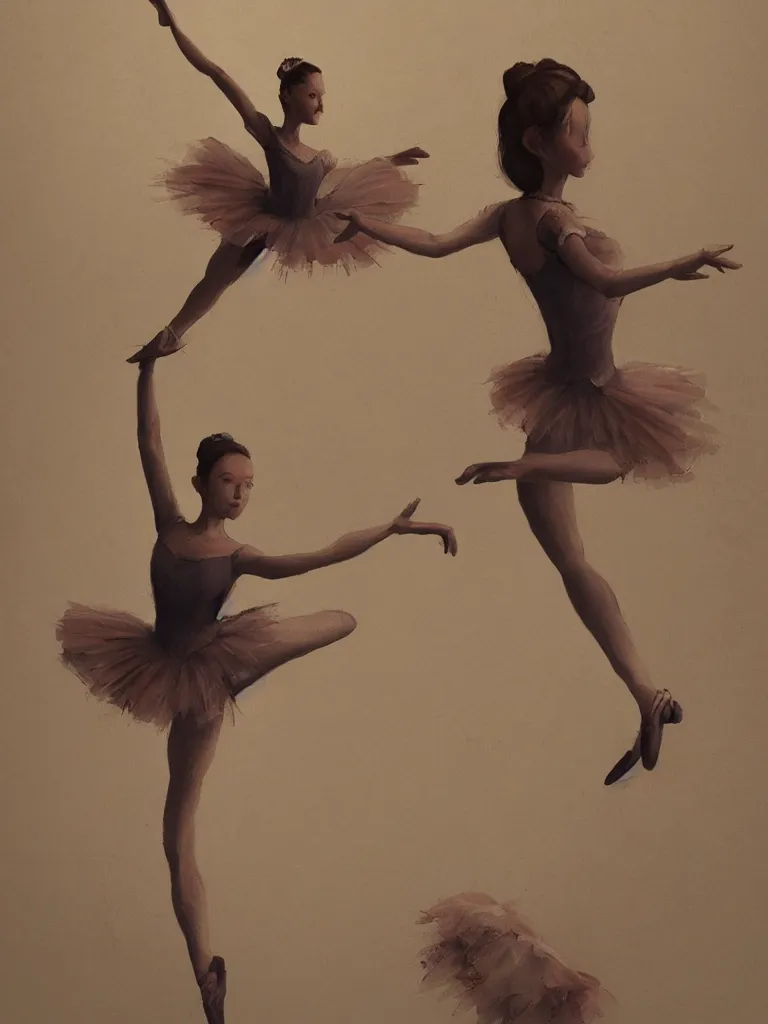 Image similar to ballerina by disney concept artists, blunt borders, rule of thirds