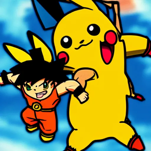  newgrounds animación terriblemente dibujado pikachu vs goku