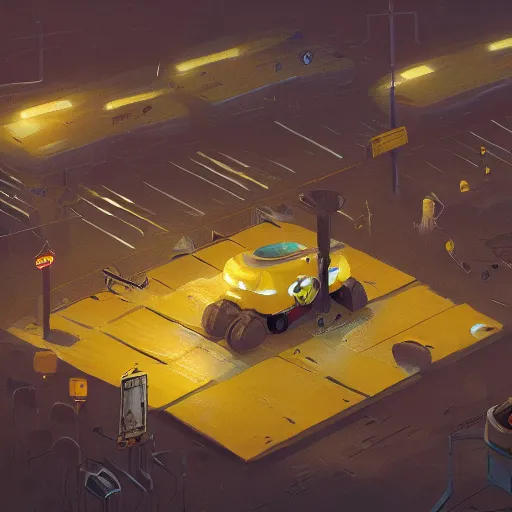 Prompt: cheese revolution, yellow flags, by cedric peyravernay, by simon stalenhag, cinematic, dramatic lighting, excellent composition, trending on artstation