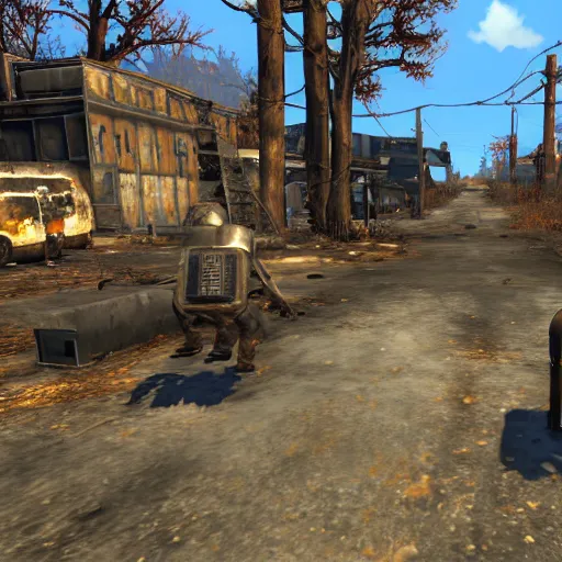 Image similar to fallout 4 but rendered in n 6 4 graphics.