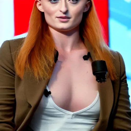 Image similar to muscular sophie turner, cnn, afp