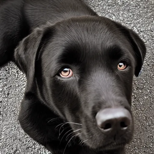 Prompt: very cute black Labrador retriever photograph, high quality, award winning