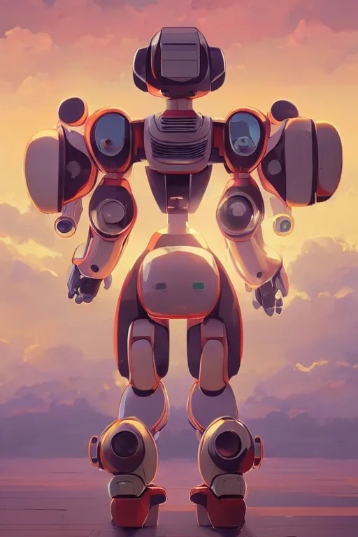 Image similar to metabots medabots medarotto medarot robot minimalist comics, behance hd by jesper ejsing, by rhads, makoto shinkai and lois van baarle, ilya kuvshinov, rossdraws global illumination ray tracing hdr radiating a glowing aura