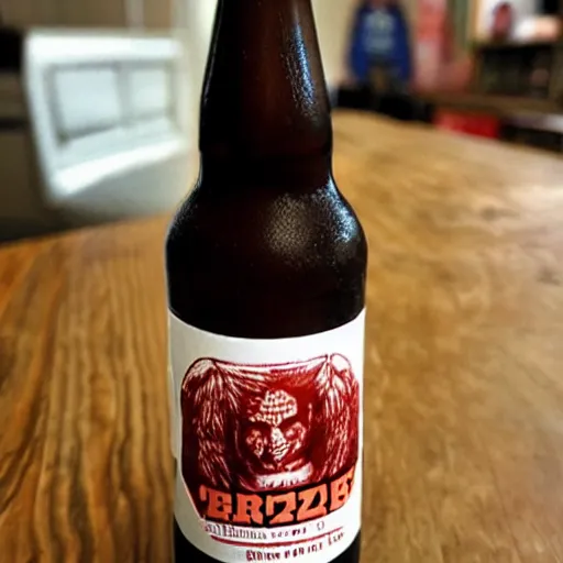 Image similar to nice tasting beer with a crazy label