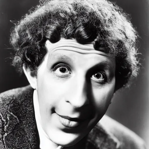 Prompt: harpo marx does not wear a moustache