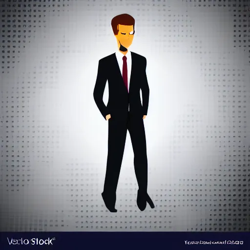 Image similar to man in a suit vector graphics