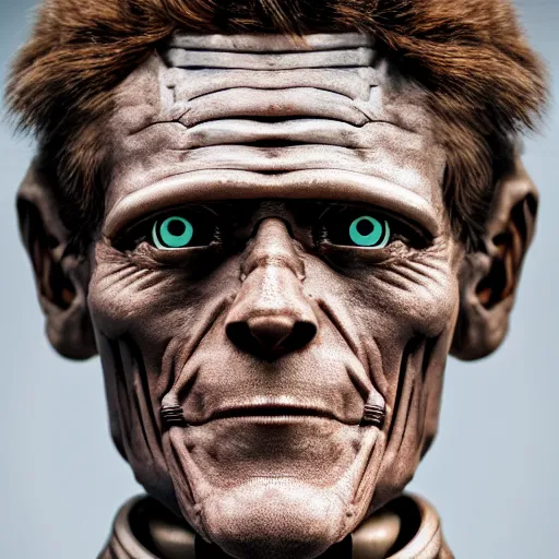 Image similar to Willem Dafoe robot, photo, detailed, 4k