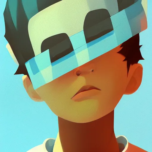 Image similar to face icon stylized minimalist nintendo, loftis, cory behance hd by jesper ejsing, by rhads, makoto shinkai and lois van baarle, ilya kuvshinov, rossdraws global illumination