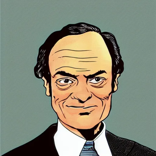 Prompt: Richard Feynman in Russia colored