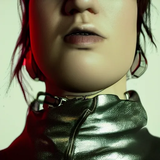 Prompt: detailed realistic female character cyberpunk wearing thick steel collar around neck, realistic, art, beautiful, 4K, collar, choker, collar around neck, punk, artstation, detailed, female, woman, choker, cyberpunk, neon, punk, collar, choker, collar around neck, thick collar, choker around neck, wearing choker, wearing collar, focus on face, neon makeup,