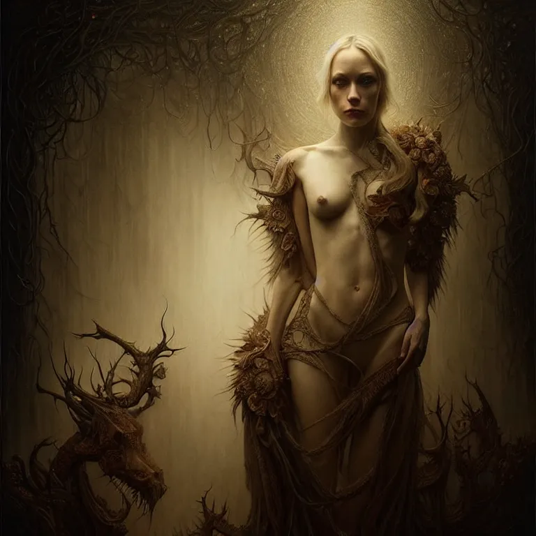 Image similar to epic professional digital art lindsay mann, moderate atmospheric lighting, painted, intricate, detailed, foreboding, by leesha hannigan, wayne haag, reyna rochin, ignacio fernandez rios, mark ryden, iris van herpen,, epic, stunning, gorgeous, much wow, cinematic, masterpiece.