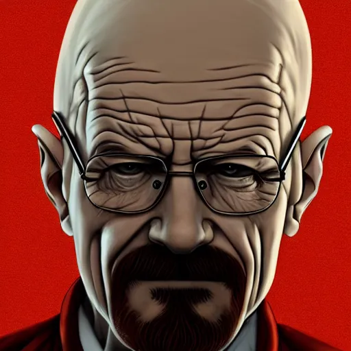 Image similar to Walter White as a Monster character, digital art, artstation, hyperdetalied,8k,