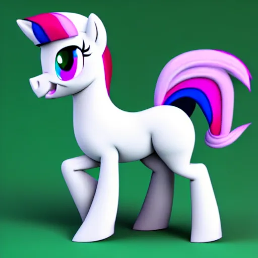 Image similar to white colored stoner pony from my little pony, marijuana themed, weed cutie mark, art, smoke everywhere, colorful, 3 d, render, blender 3 d, soft lighting, floaty, surrounded by smoke clouds spiraling around