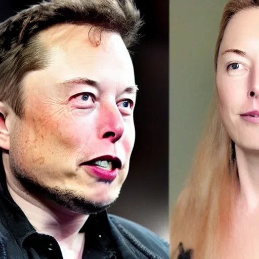 Image similar to Elon musk as a woman