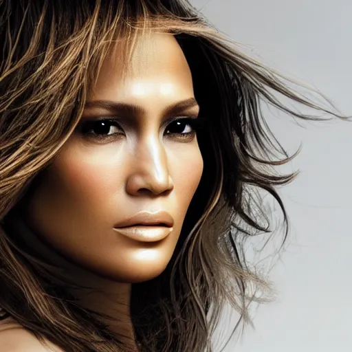 Image similar to j - lo, transparent, translucent, portrait photography, unreal engine