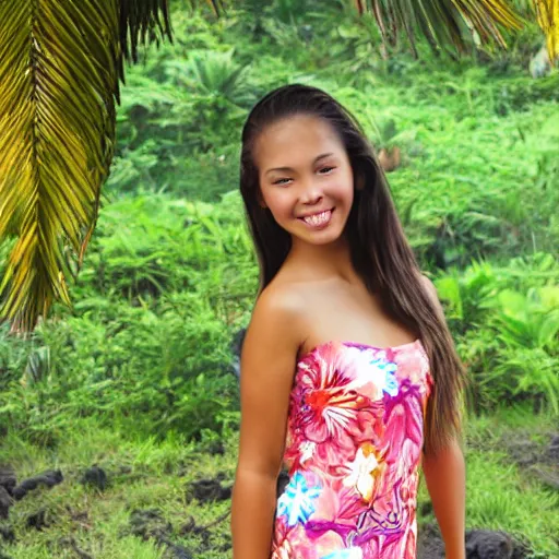 Image similar to beautiful Hawaiian girl