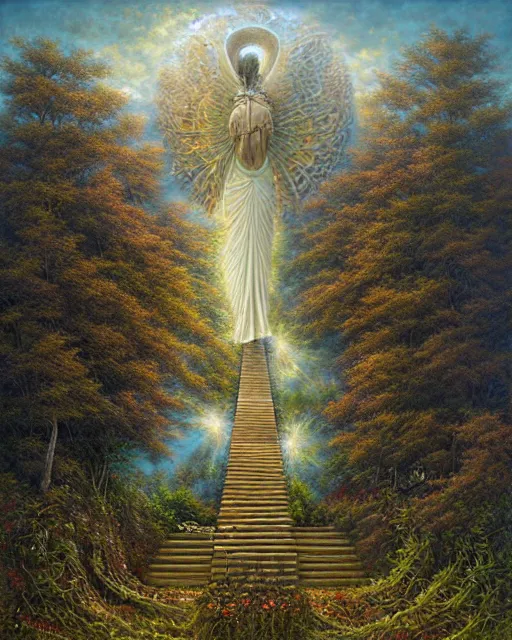Image similar to Stairway to heaven by Tomasz Alen Kopera, masterpiece